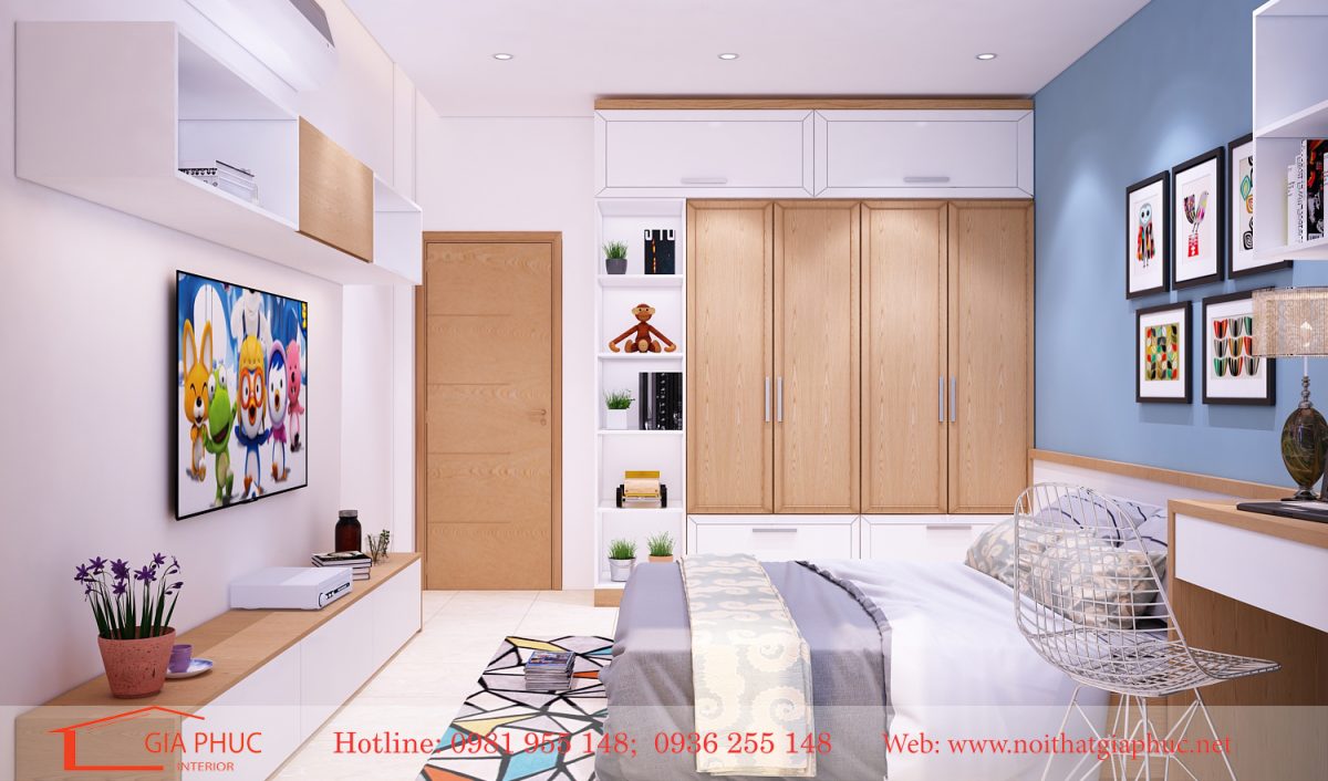 Nội thất phòng ngủ-Thiết kế thi công nhà phố