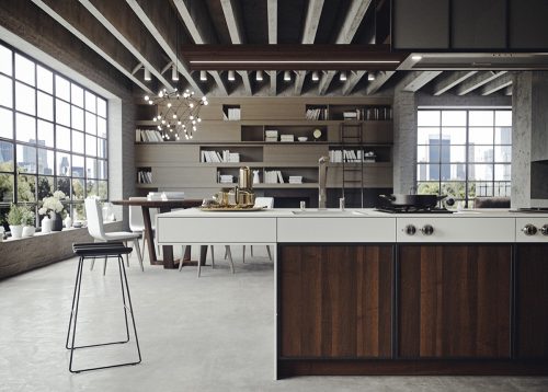 11 ý tưởng cho không gian bếp với màu trắng và vân gỗ