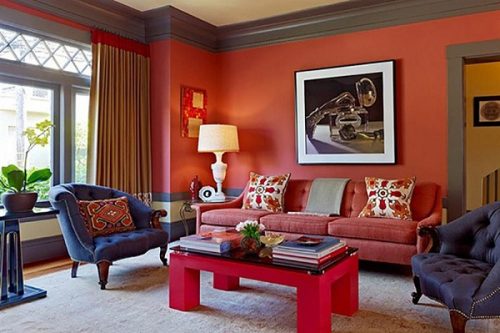 Màu đỏ đem lại tác dụng gì trong thiết kế nội thất?